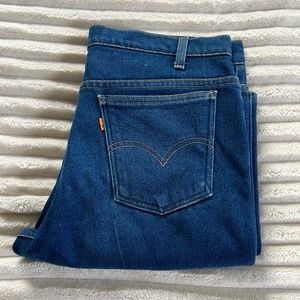 Levis orange tab blue jeans size waist 35 length 29”